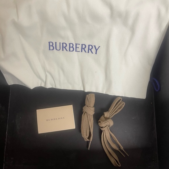 Burberry Black and Plaid Lace-Up Boots - Picture 7 of 8